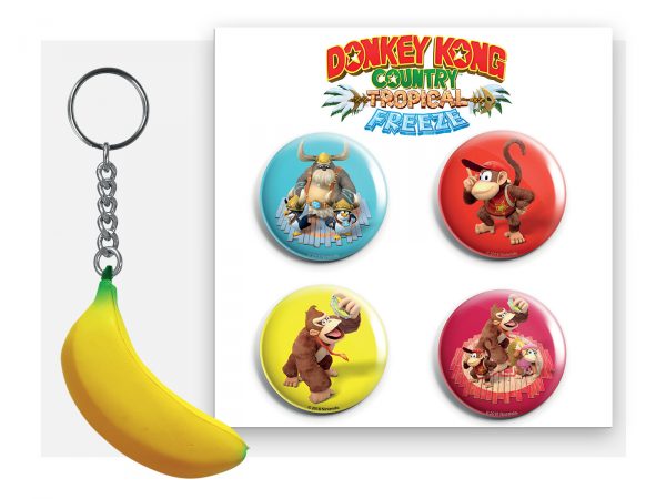 Donkey Kong Country Tropical Freeze – Badges et porte-clefs